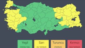 36 il için "sarı" kodlu meteorolojik uyarı
