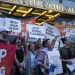 ABD'de göstericiler, Trump'ın New York'taki otelinin önünde Gazze'deki açlığı protesto etti