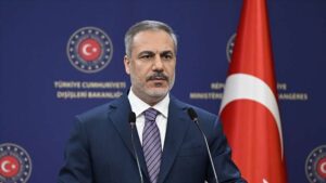 Bakan Fidan Türkiye, haklı davalarında Filistinli kardeşlerinin yanında olmaya devam edecek