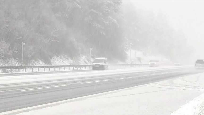 Bolu Dağı ile Ankara arasında kar etkili oluyor