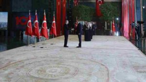 Cumhurbaşkanı Erdoğan, 29 Ekim Cumhuriyet Bayramı tebriklerini kabul etti