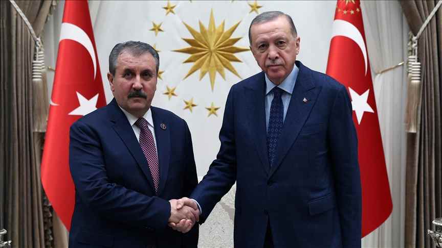 Cumhurbaşkanı Erdoğan, BBP Genel Başkanı Destici'yi kabul etti
