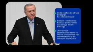 Cumhurbaşkanı Erdoğan Büyük ve güçlü Türkiye ülküsüne giden yolda hepimiz biriz, beraberiz