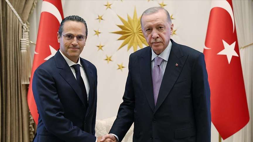 Cumhurbaşkanı Erdoğan, Shell Üst Yöneticisi Sawan'ı kabul ett