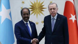 Cumhurbaşkanı Erdoğan, Somali Cumhurbaşkanı Mahmud ile bir araya geldi