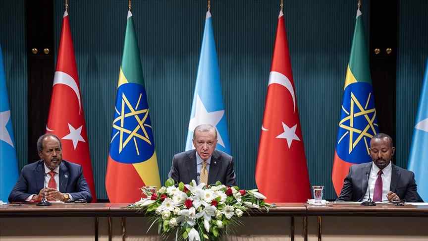 Cumhurbaşkanı Erdoğan Somali ve Etiyopya arasında yeni bir başlangıcın ilk adımını attık