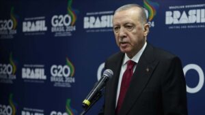 Cumhurbaşkanı Erdoğan Sorunumuz, işgal ve istila politikasıyla coğrafyamızı kaosa sürükleyenlerledir