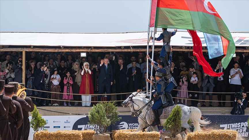 Cumhurbaşkanı Erdoğan'dan 7. Etnospor Kültür Festivali'ne ziyaret