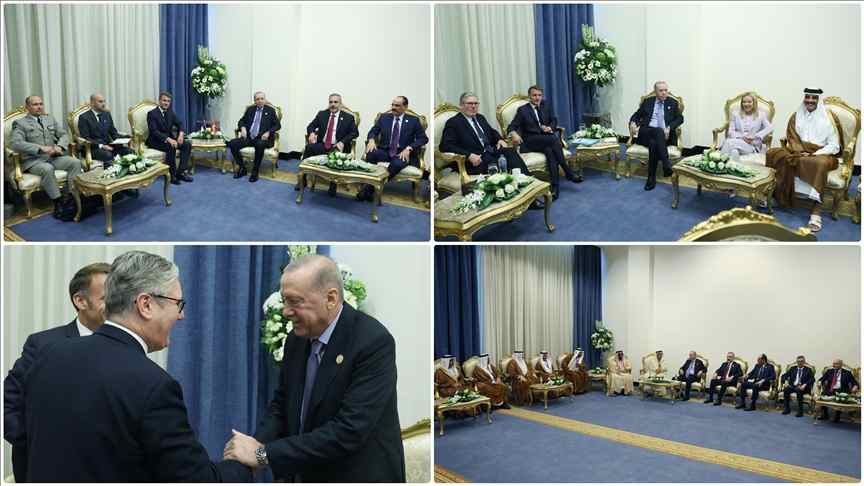 Cumhurbaşkanı Erdoğan’dan “Barış için Şarm El-Şeyh Zirvesi kapsamında diplomasi trafiği