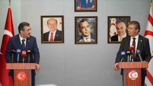 Cumhurbaşkanı Yardımcısı Yılmaz Kıbrıs Türk halkının huzuru, refahı ve güvenliğini Türk halkınınkinden ayrı görmüyoruz