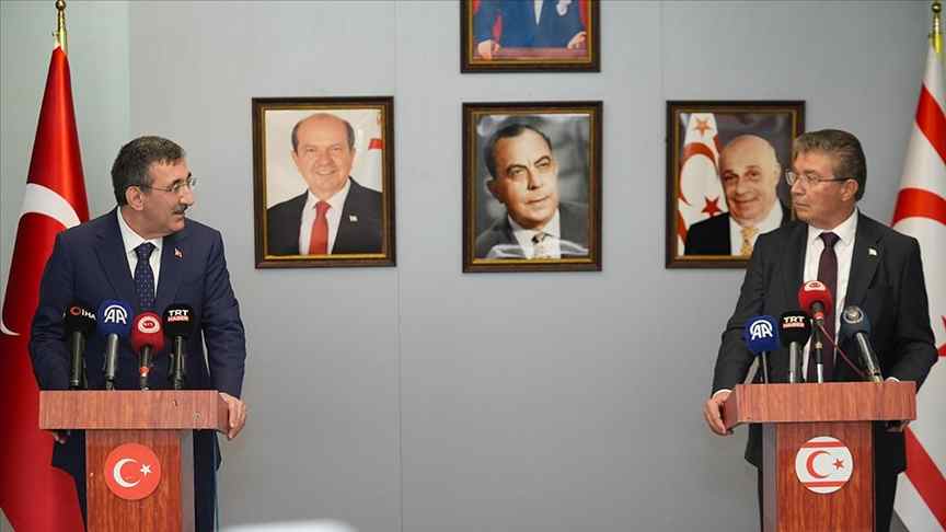 Cumhurbaşkanı Yardımcısı Yılmaz Kıbrıs Türk halkının huzuru, refahı ve güvenliğini Türk halkınınkinden ayrı görmüyoruz