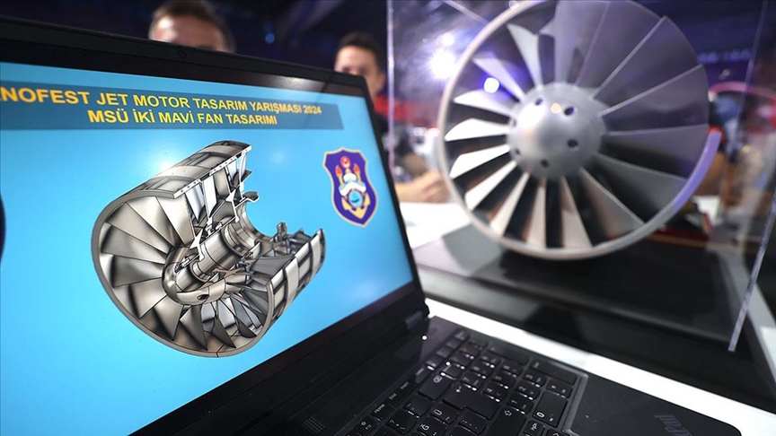 Deniz Harp Okulu öğrencilerinin askeri turbo fan modülü TEKNOFEST'te birinci oldu
