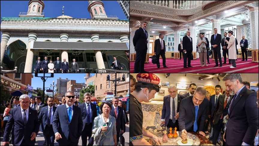 Dışişleri Bakanı Fidan, Urumçi'de Yanghang Camii'ni ve Uluslararası Büyük Pazar'ı ziyaret etti