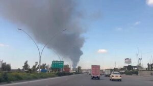 Irak'ın Erbil kentinde art arda patlama sesleri duyuldu