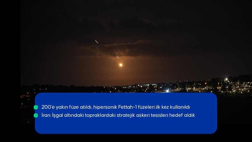 İran'dan İsrail'e füze saldırısı