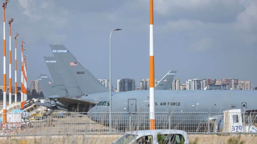 İsrail medyası ABD, Ben Gurion Havalimanı'ndaki yakıt ikmal uçaklarını azaltmaya başladı