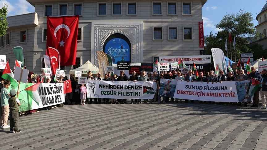 İsrail'in Küresel Sumud Filosu'na saldırısına ülke genelinde tepki gösterildi - Türkiye'den kınama