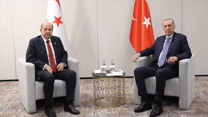 KKTC Cumhurbaşkanı Tatar, EİT Zirvesi'ndeki konuşmasından dolayı Cumhurbaşkanı Erdoğan'a teşekkür etti