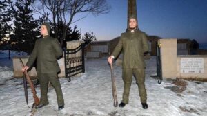 Kars'ta Sarıkamış şehitleri için temsili nöbet tutuldu