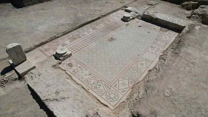 Kastamonu Pompeiopolis Antik Kenti'nde 105 metrekarelik zemin mozaikleri açığa çıkarıldı