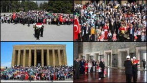 Küçük Hanımlar ve Küçük Beyler Anıtkabir'i ziyaret etti