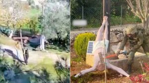 Lübnanlı rahipten İsrail askerinin Hazreti İsa heykelini tahrip etmesine tepki