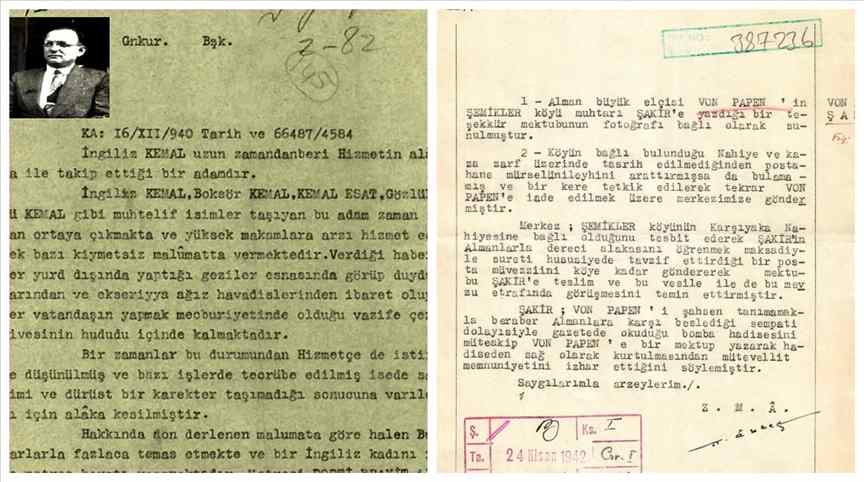 MİT, hakkında romanlar yazılıp filmler çekilen İngiliz Kemale ilişkin belge paylaştı