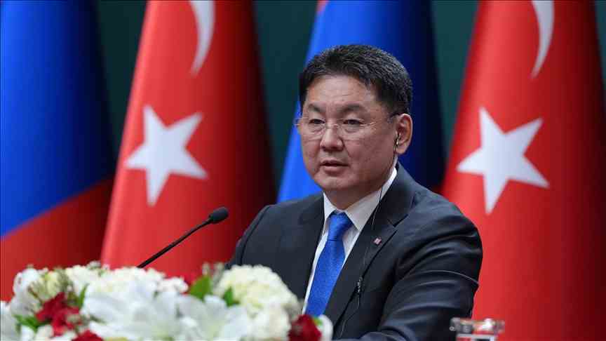 Moğolistan Cumhurbaşkanı Ukhnaa Dünyada ve bölgede Türkiye'nin barışı sağlamak için gösterdiği çabaya müteşekkiriz