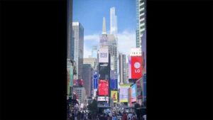 New York'un Times Meydanı'ndaki dijital panolarda Türkiye'ye yatırım mesajı yayımlandı