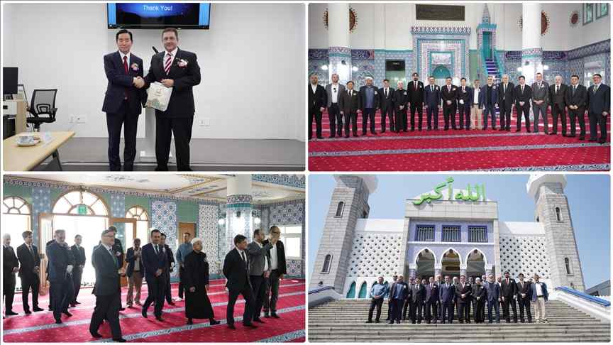 Seul Merkez Cami'nin çini ve kaligrafi dekorasyonu Türk Büyükelçiliğinin desteğiyle yapıldı