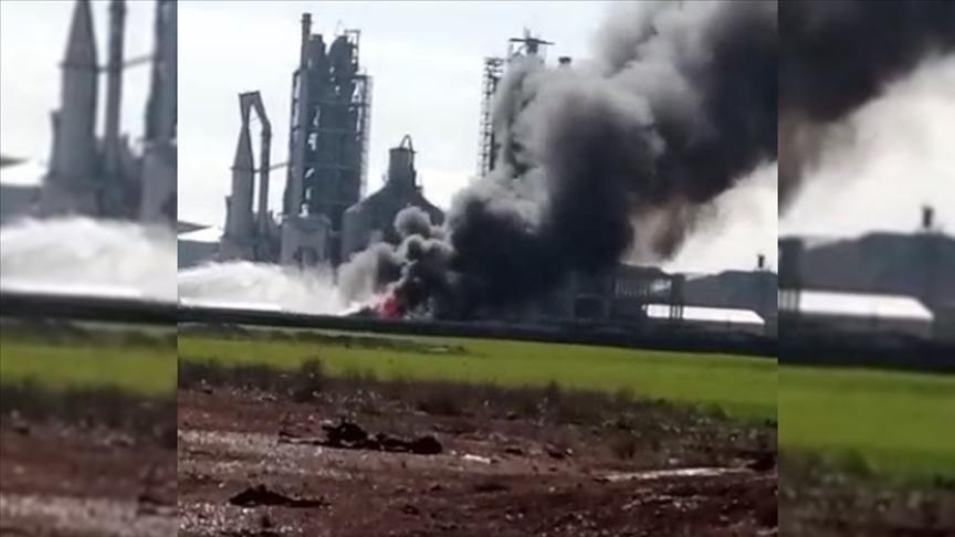 Suriye'de Lafarge tesisi yerleÅŸkesinde yuvalanan PKKYPG'lilere ait kritik hedef vuruldu