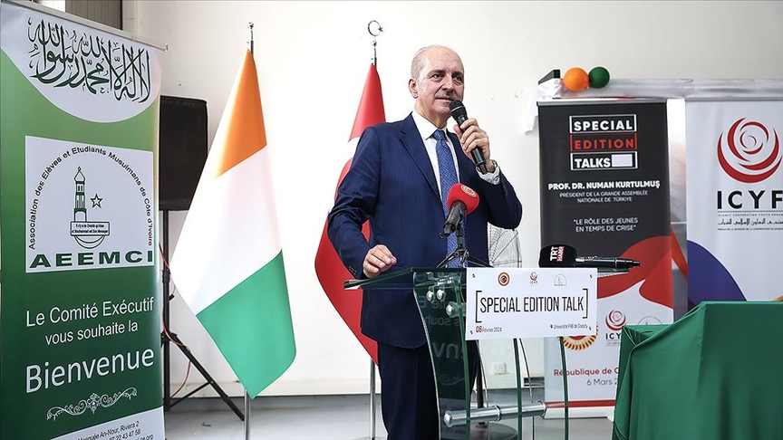 TBMM Başkanı Kurtulmuş İnsanlığın hayrına olan sözü söyleme sırası Müslüman dünyasına ve mazlum milletlere gelmiştir
