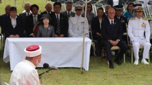 Türk-Japon ilişkilerinin 100. yılında Kuşimoto'da Ertuğrul Fırkateyni şehitleri anıldı
