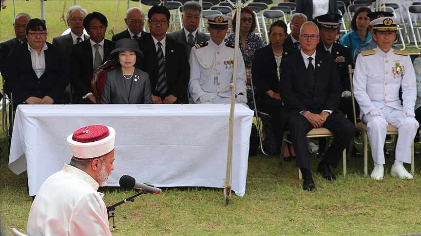 Türk-Japon ilişkilerinin 100. yılında Kuşimoto'da Ertuğrul Fırkateyni şehitleri anıldı