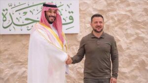 Ukrayna Devlet Başkanı Zelensky, Riyad'da Veliaht Prens Bin Selman ile görüştü
