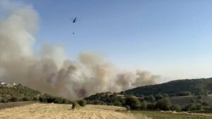 Uşak ve Manisa'daki yangınlar kontrol altına alındı, Balıkesir'deki yangına müdahale ediliyor