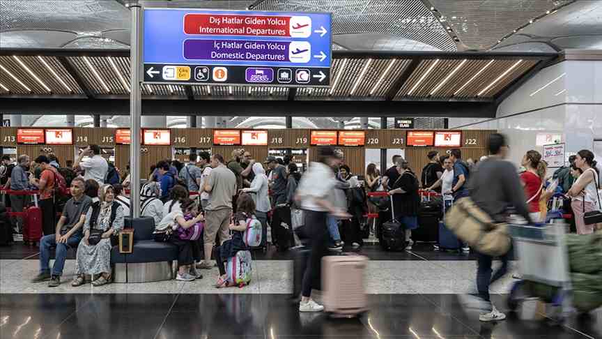 Yılın 7 ayında hava yoluyla 134,9 milyon yolcu seyahat etti